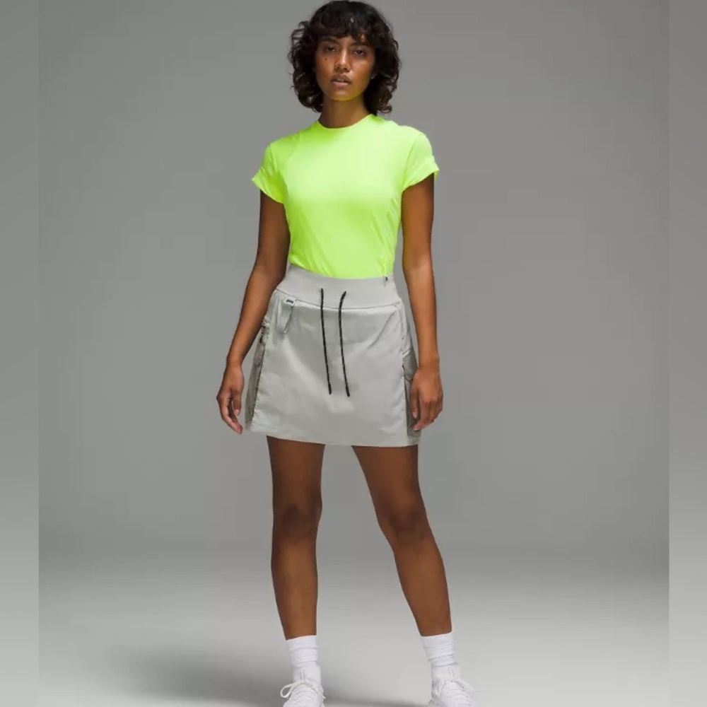 Lululemon Athletica Gray Skater Mini Skirt